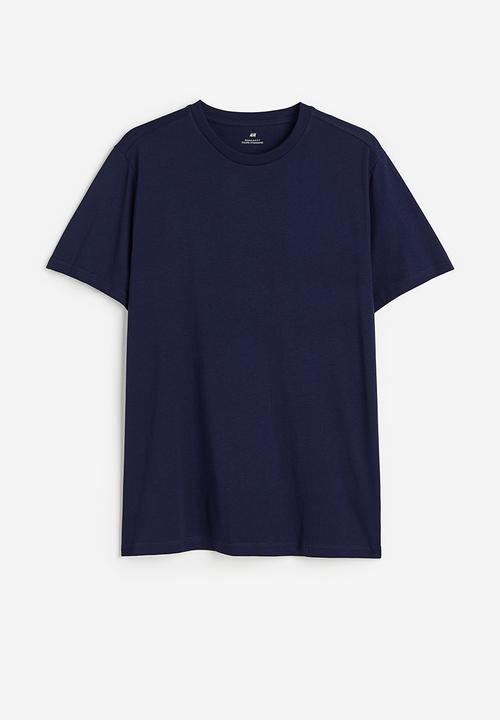 H&M - Regular fit round-neck T-shirt - blue