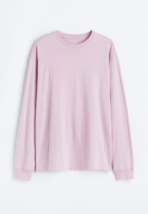 H&M - Relaxed fit jersey top - light purple