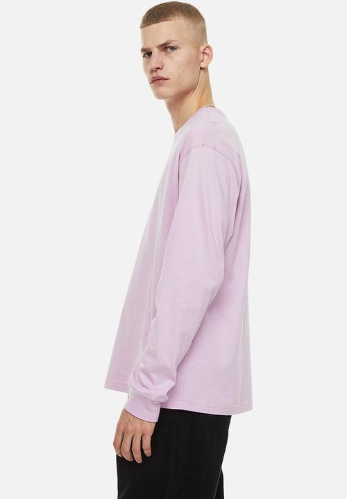 H&M - Relaxed fit jersey top - light purple