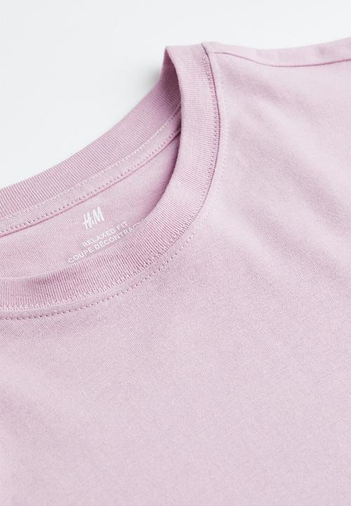 H&M - Relaxed fit jersey top - light purple