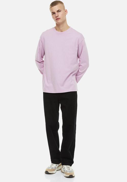 H&M - Relaxed fit jersey top - light purple