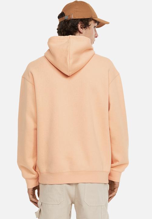 H&M - Relaxed fit printed hoodie - apricot/the time is now