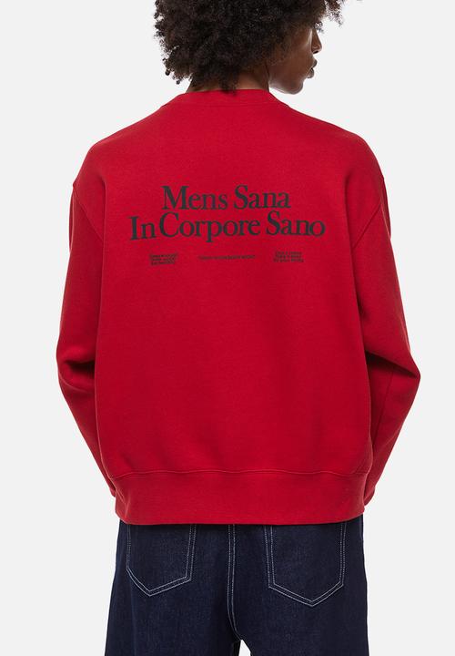 H&M - Oversized fit sweatshirt - red/mens sana