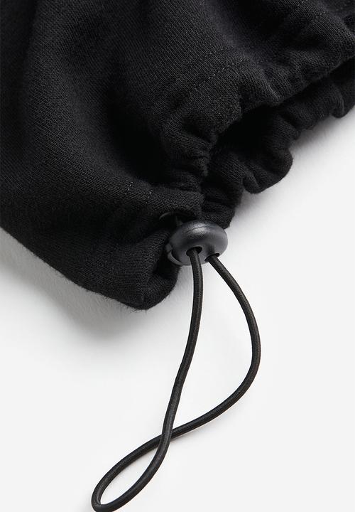 H&M - Relaxed fit pocket-detail sweatshirt - black