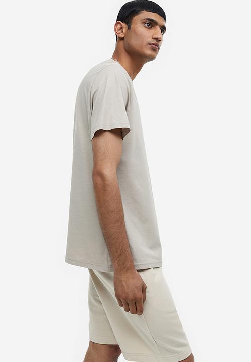 H&M - Regular fit sweatshorts - light beige