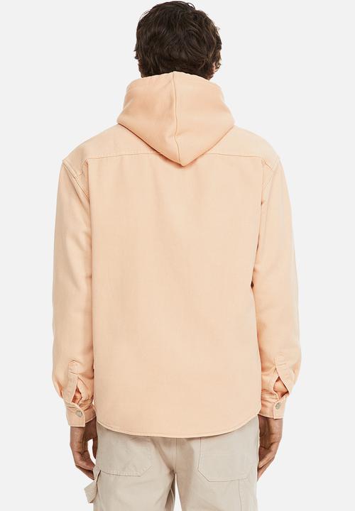 H&M - Denim overshirt - apricot pink