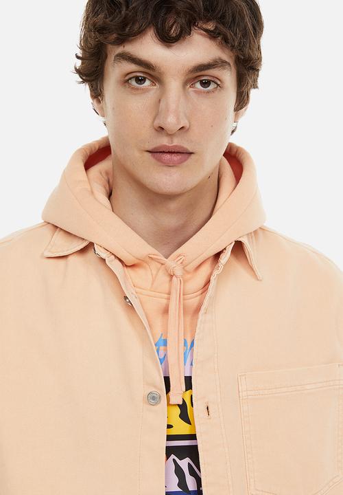 H&M - Denim overshirt - apricot pink