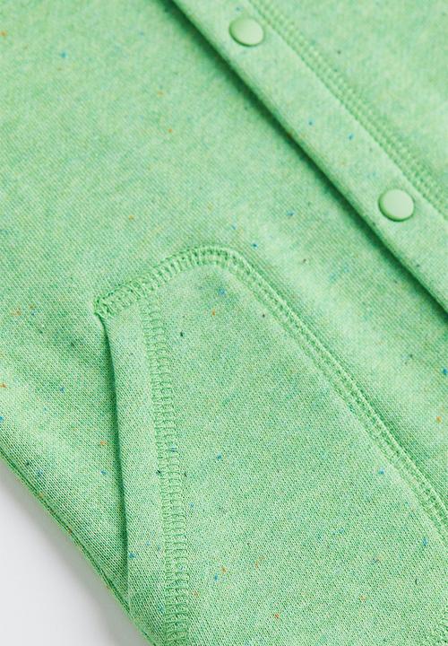 H&M - Quilted jersey romper suit - green