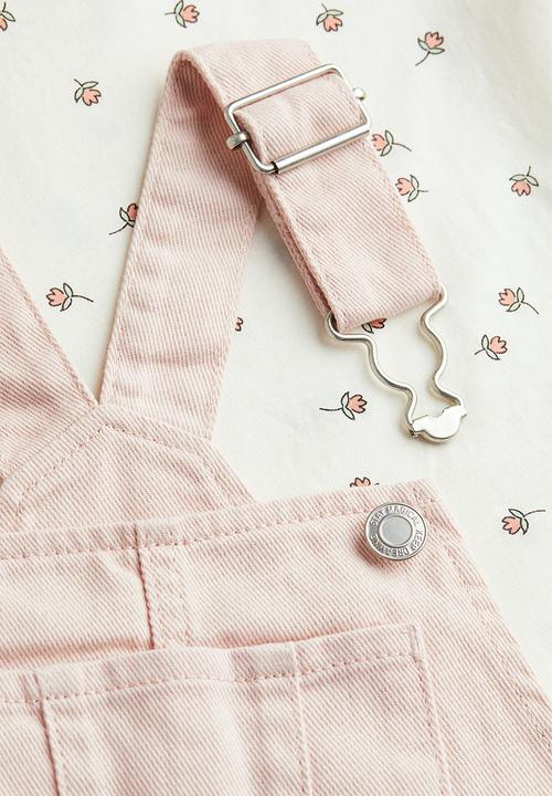H&M - 2-Piece cotton set - powder pink/floral 