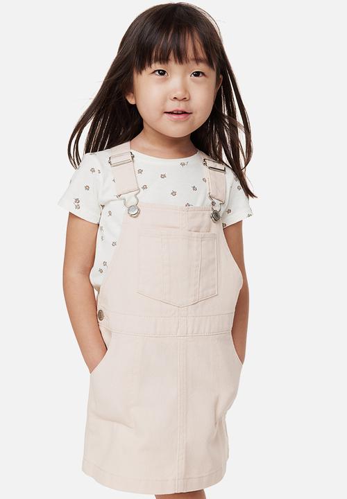 H&M - 2-Piece cotton set - powder pink/floral 