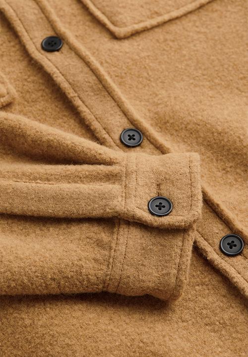 H&M - Relaxed fit overshirt - mustard yellow 