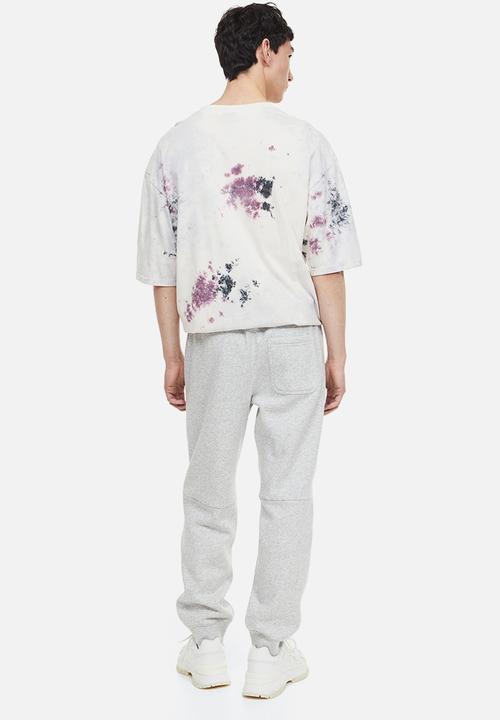 H&M - Regular fit cotton sweatpants - light grey marl