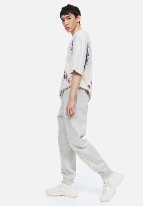 H&M - Regular fit cotton sweatpants - light grey marl