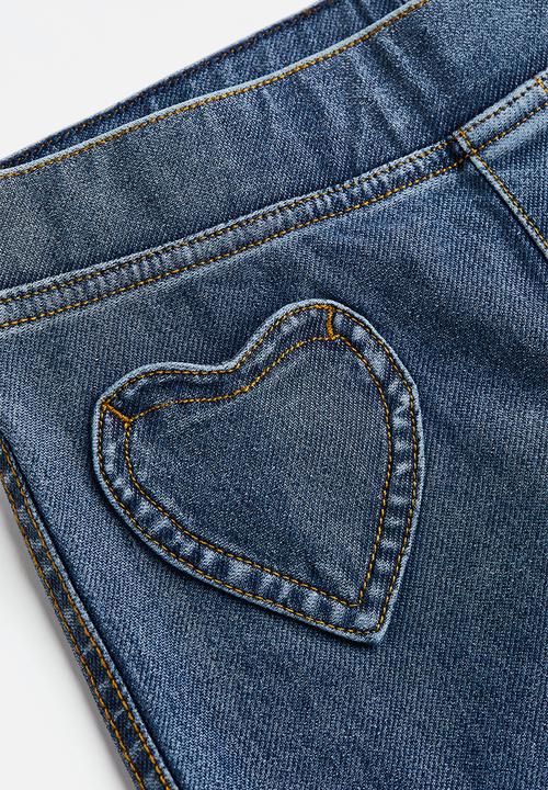 H&M - Flared jeggings - dark denim blue 