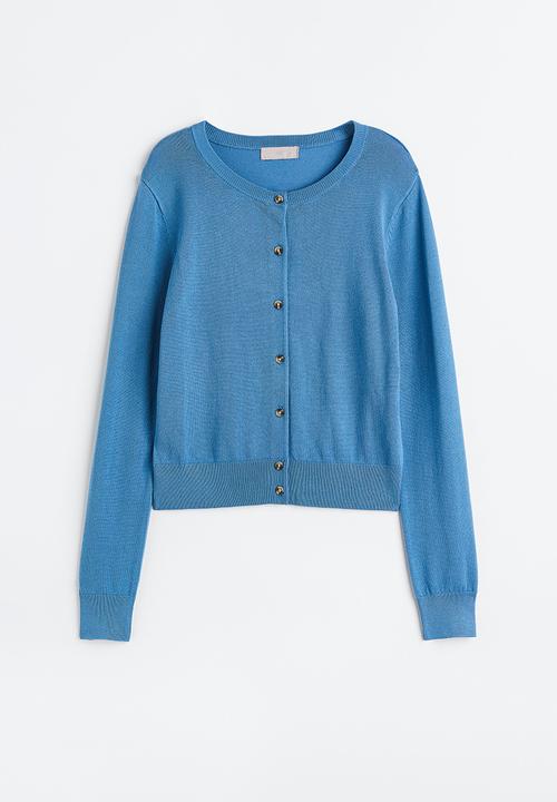 H&M - Fine-knit cardigan - blue