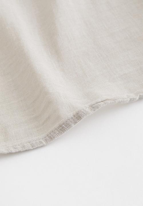 H&M - 2 Pack multiway linen-blend curtains - light greige