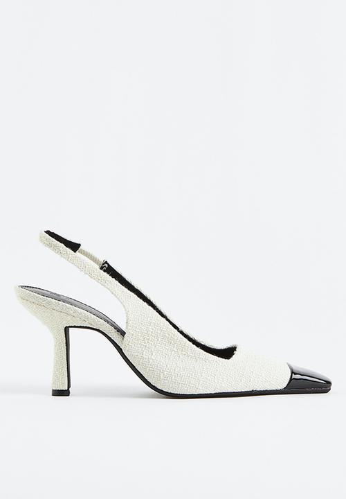 H&M - Textured slingbacks - white 