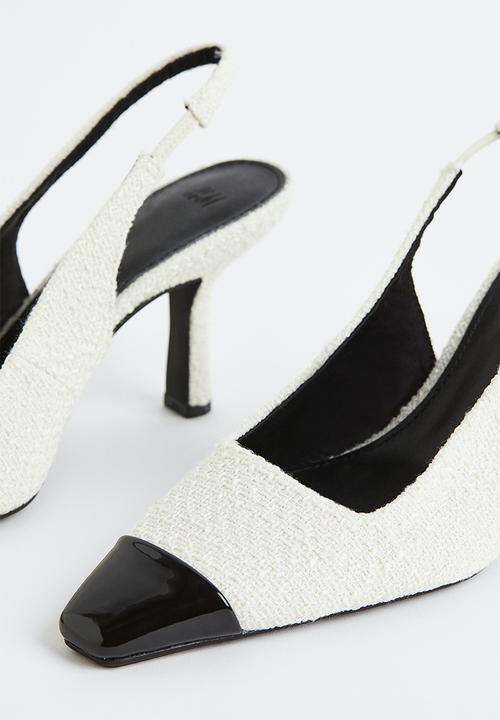 H&M - Textured slingbacks - white 