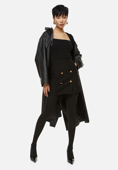 H&M - Square-necked top - black