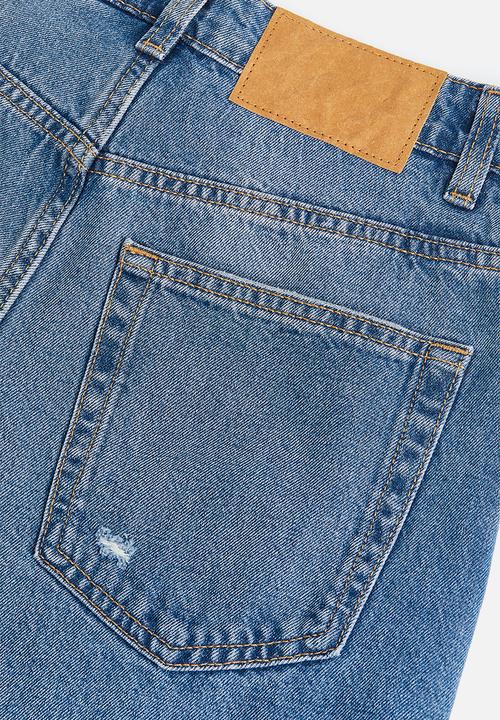 H&M - Wide high jeans - denim blue 