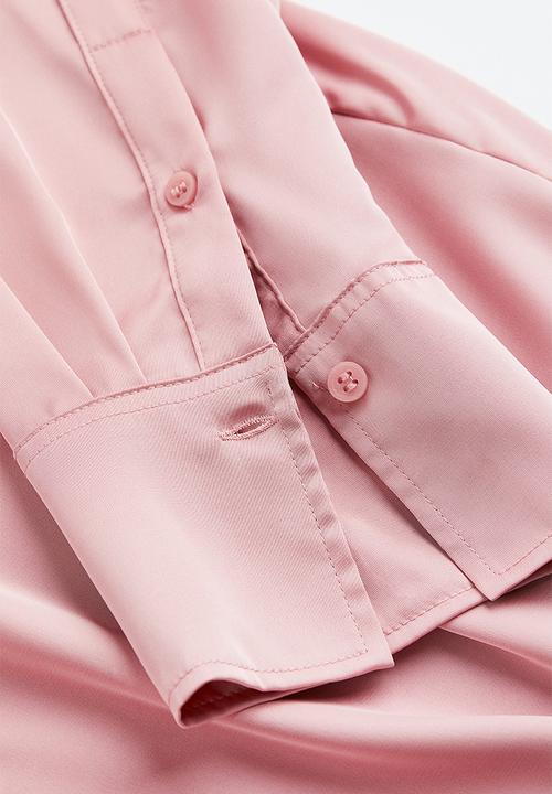 H&M - V-neck blouse - light pink 
