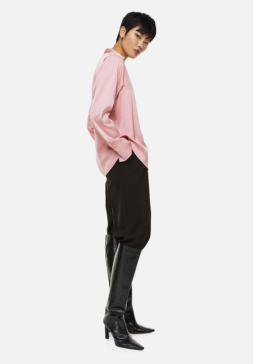 H&M - V-neck blouse - light pink 