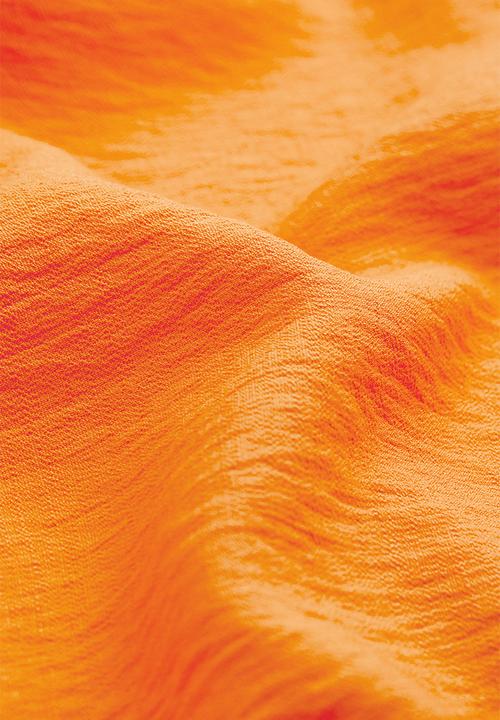 H&M - Tie-detail wrap dress - orange