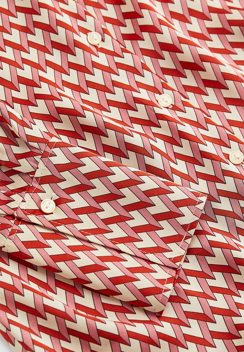 H&M - Fitted shirt - multi,red