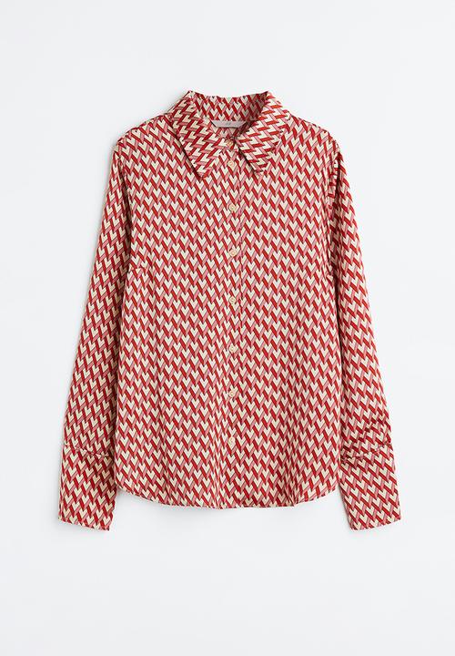 H&M - Fitted shirt - multi,red