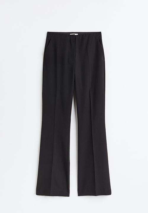 H&M - Flared trousers - black