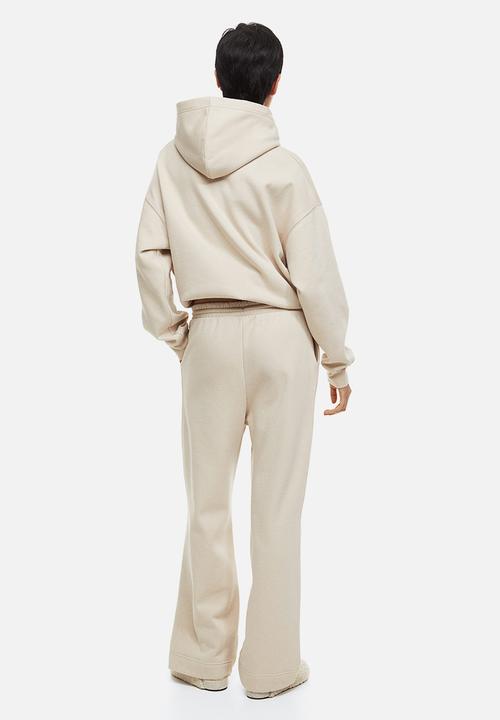H&M - Wide joggers - light greige 