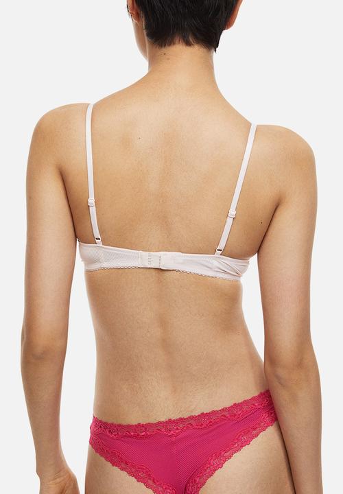 H&M - 3-pack brazilian briefs - pink & white