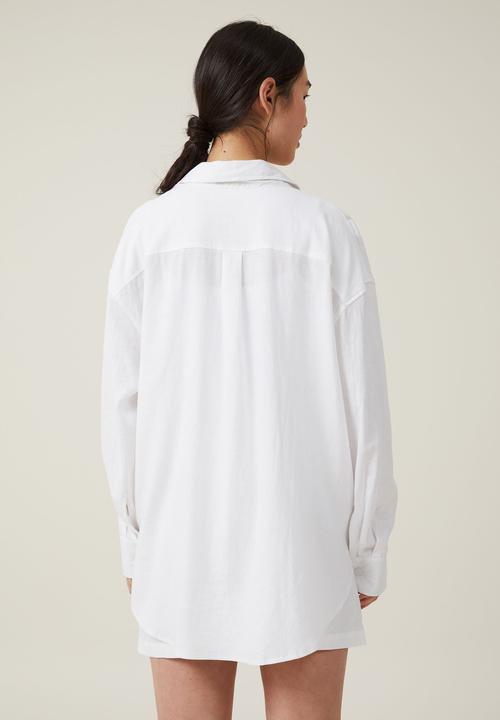 Cotton On - Haven long sleeve shirt - white
