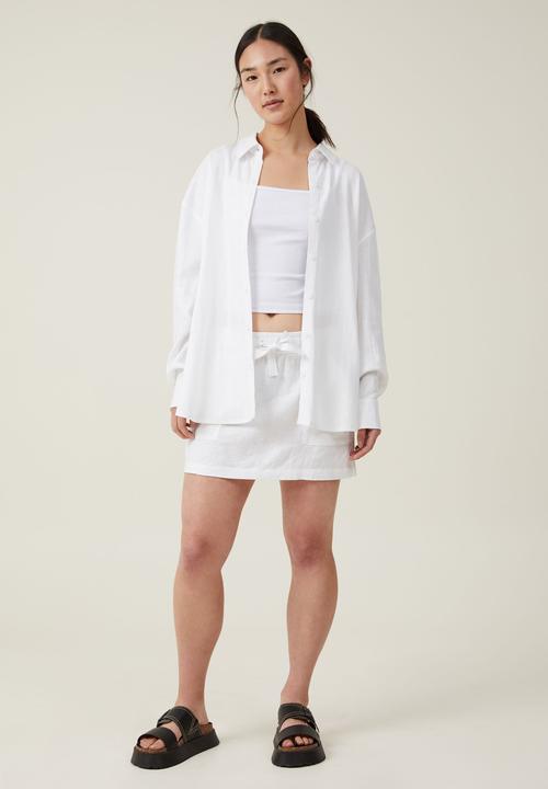 Cotton On - Haven long sleeve shirt - white