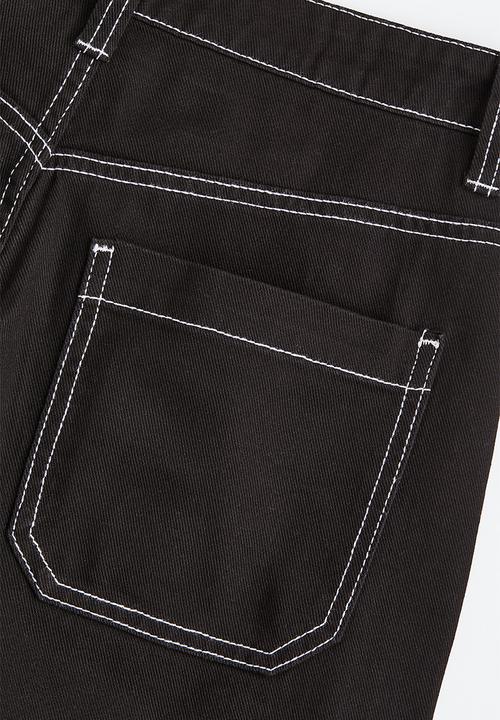 H&M - Twill cargo trousers - black