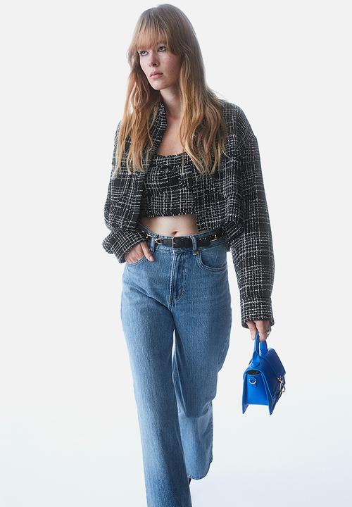 H&M - Wide high jeans - denim blue 