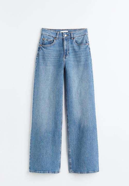 H&M - Wide high jeans - denim blue 