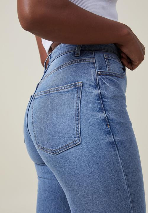 Cotton On - Plus curvy stretch straight jean - surfers blue