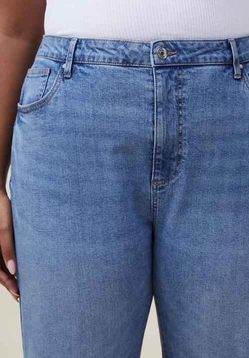 Cotton On - Plus curvy stretch straight jean - surfers blue