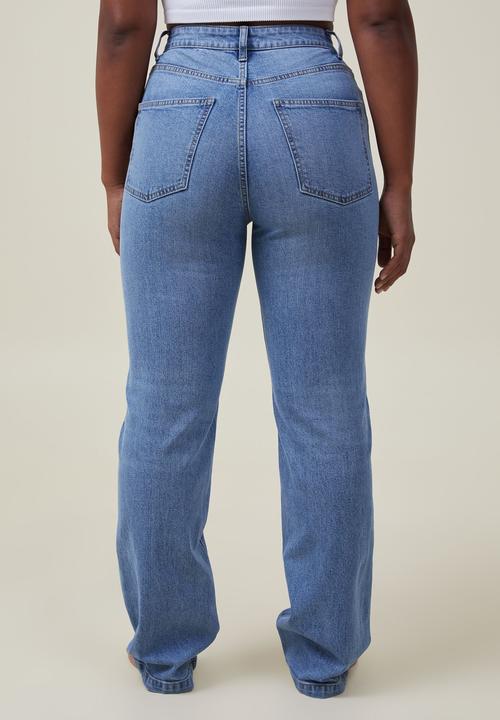 Cotton On - Plus curvy stretch straight jean - surfers blue