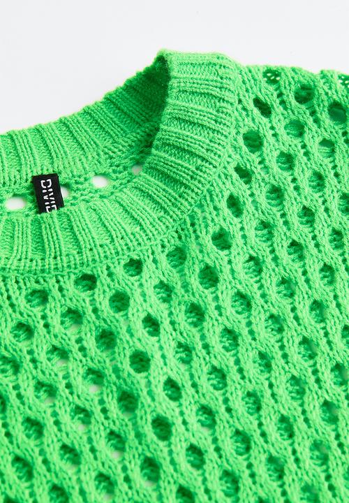 H&M - Hole-knit jumper - green