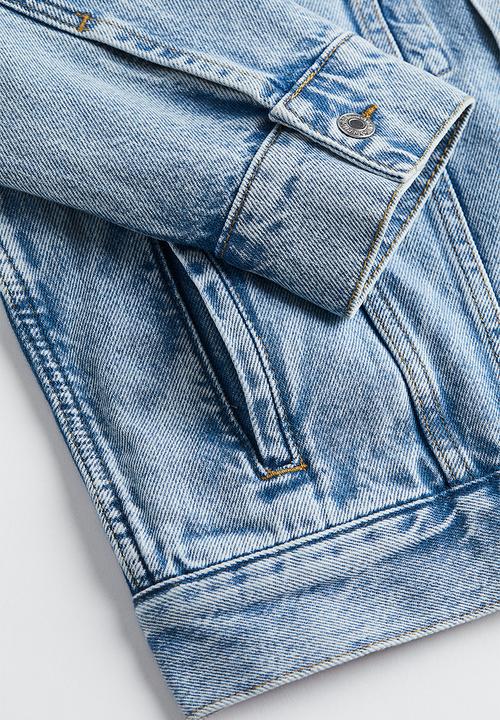 H&M - Short denim jacket - light denim blue