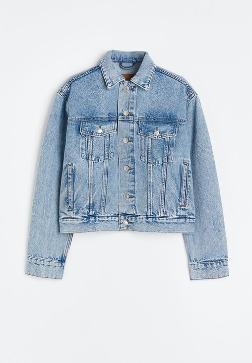 H&M - Short denim jacket - light denim blue
