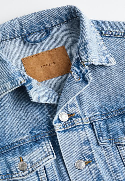H&M - Short denim jacket - light denim blue