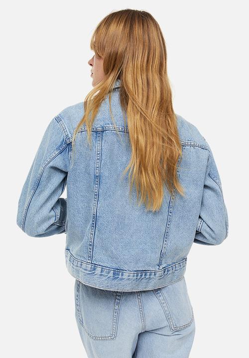 H&M - Short denim jacket - light denim blue