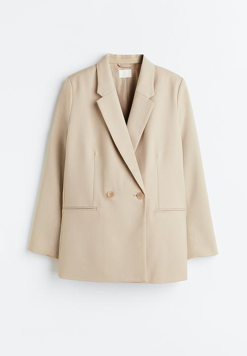 H&M - Double-breasted blazer - beige