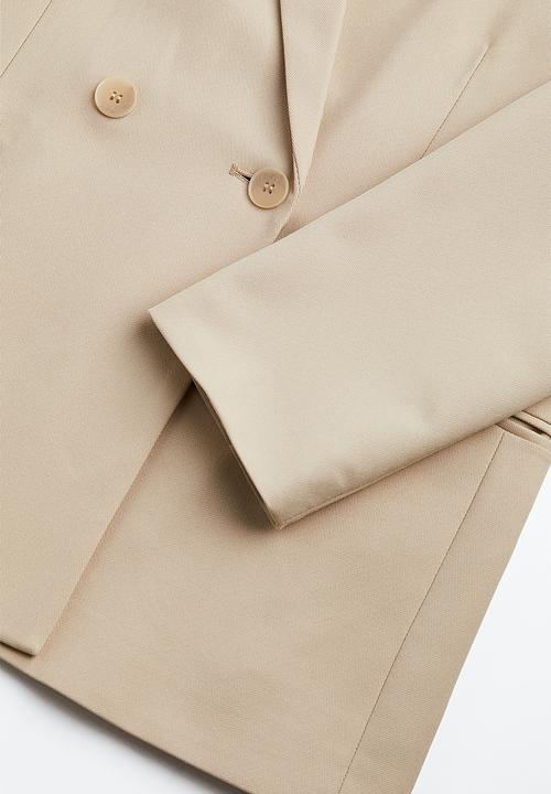 H&M - Double-breasted blazer - beige