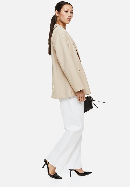 H&M - Double-breasted blazer - beige