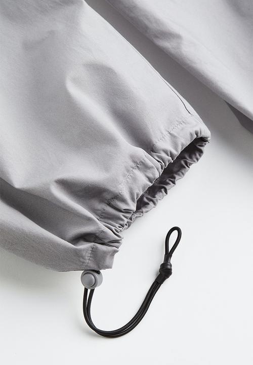 H&M - Parachute trousers - light grey 