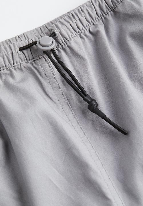 H&M - Parachute trousers - light grey 